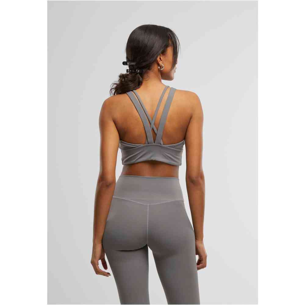 Urban Classics - Crossed Sport-BH - Grau